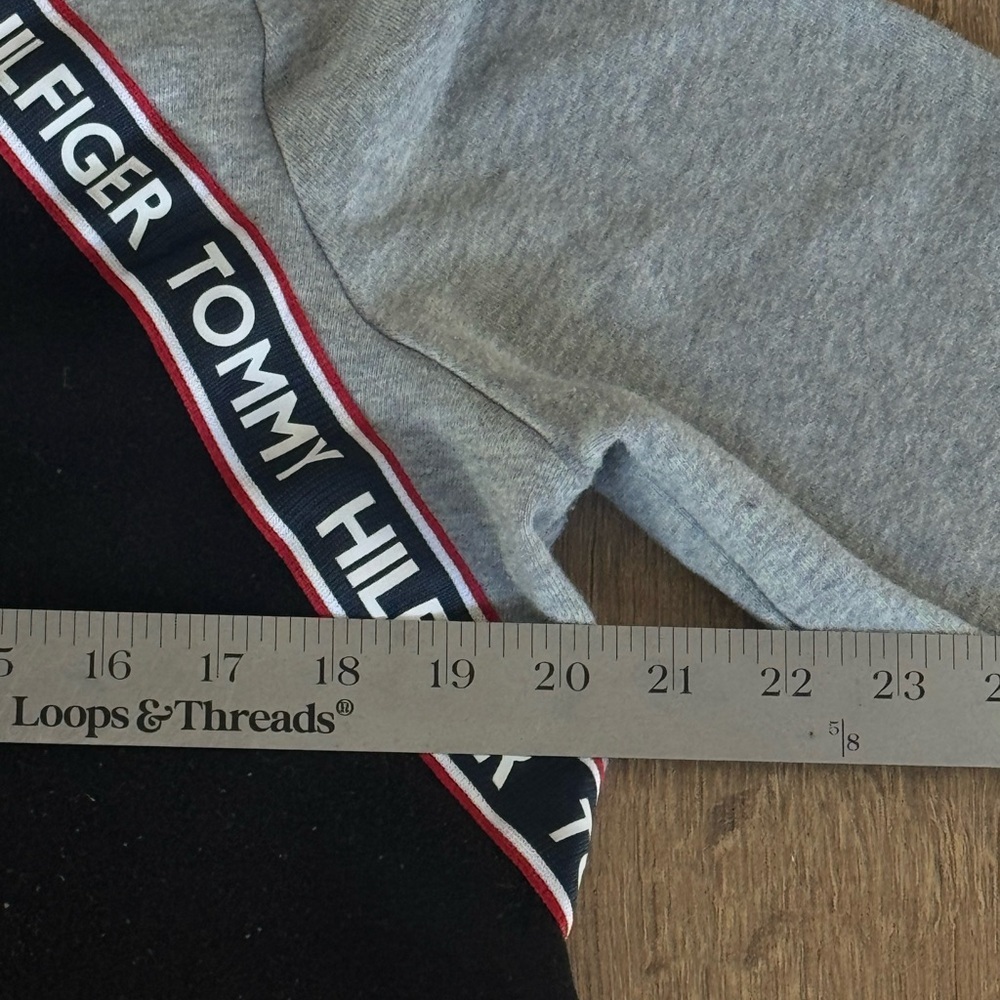 Tommy Hilfiger Hooded Long Sleeve Logo Dress Black - Picture 5 of 7